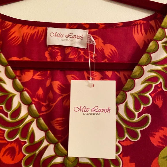 Miss Lavish boho kaftan dress large XL - Picture 2 of 7